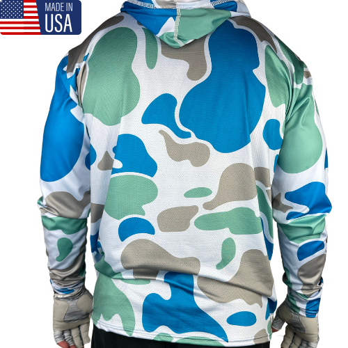 Performance Hooded Sun Shirt - Duck Camo